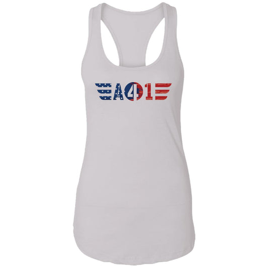 All 4 One Patriot Womens Ideal Racerback Tank
