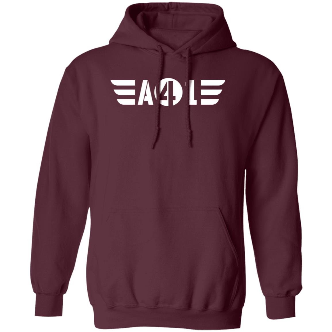 A41 White Logo Pullover Hoodie
