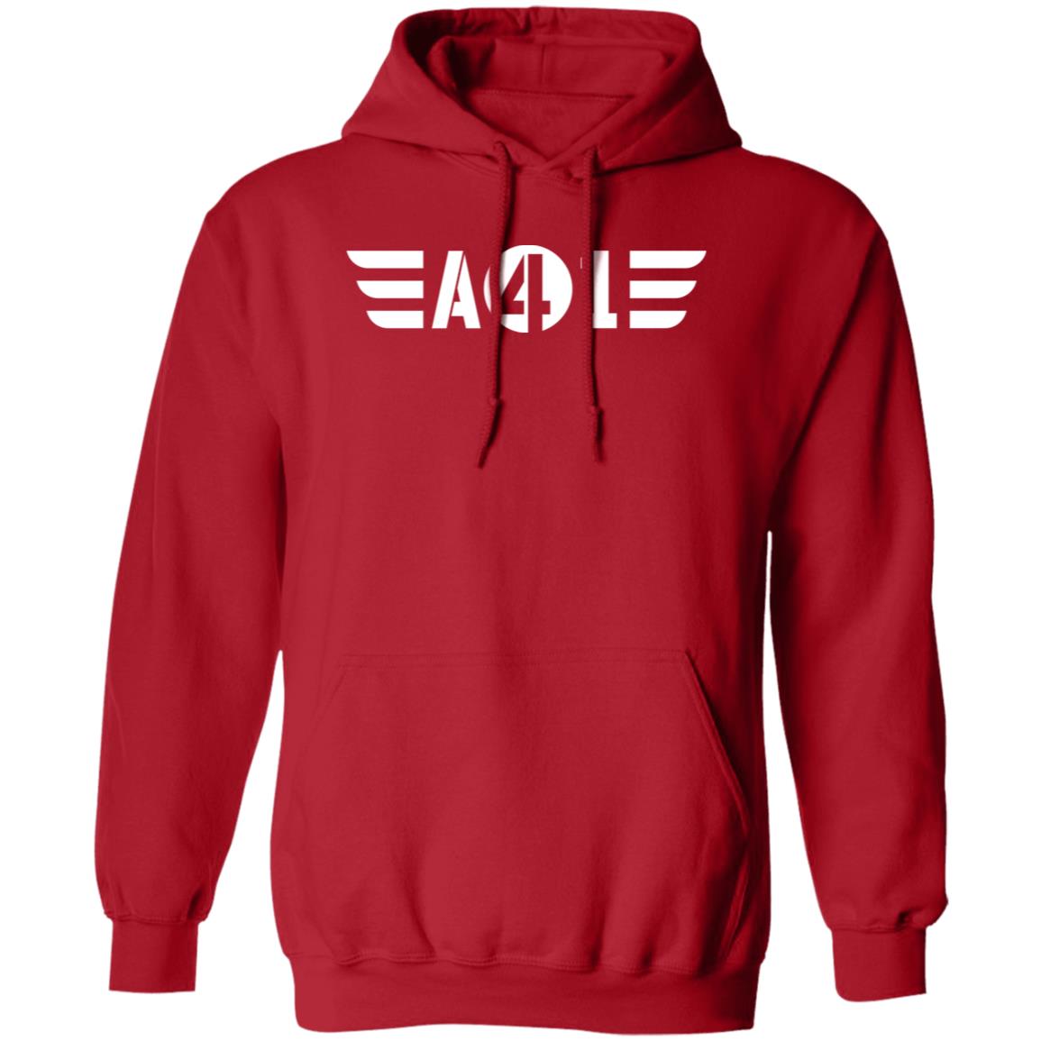 A41 White Logo Pullover Hoodie