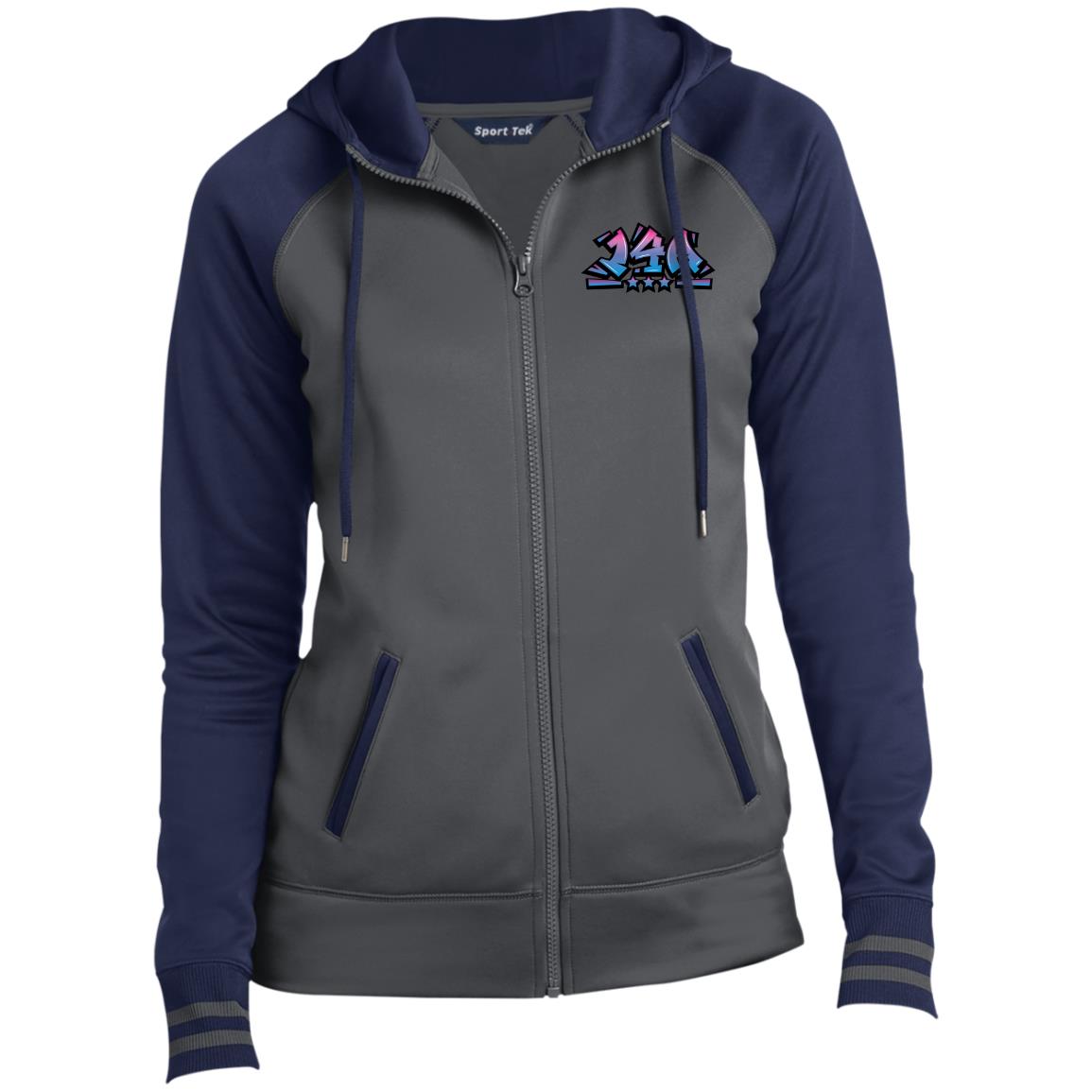One 4 All Ladies' Sport-Wick® Full-Zip Hooded Jacket