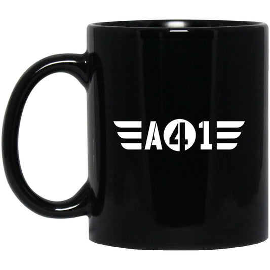 All 4 One White Wings 11 oz. Black Coffee Mug