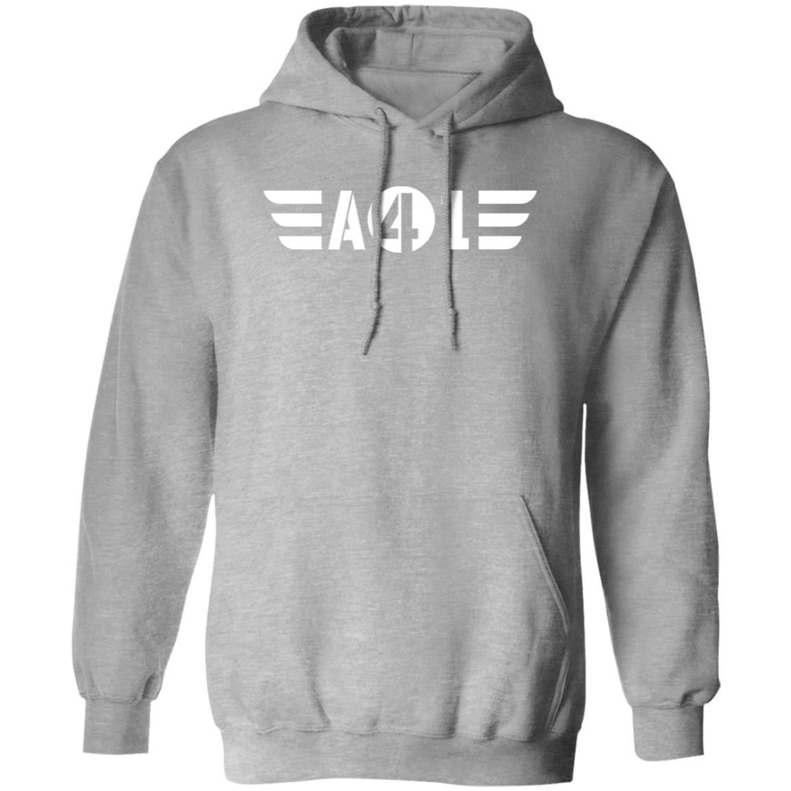 A41 White Logo Pullover Hoodie