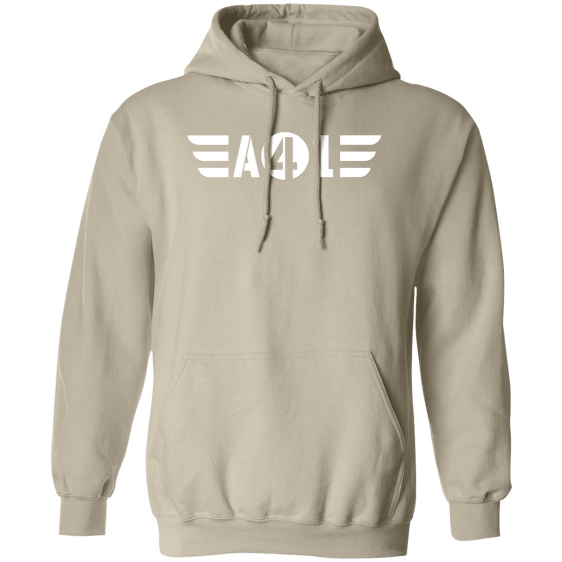 A41 White Logo Pullover Hoodie