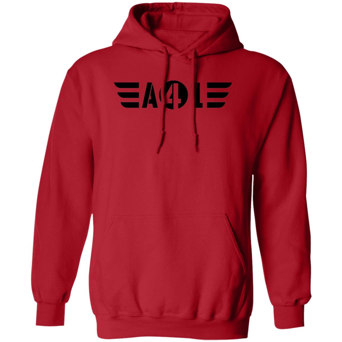 A41 Black Logo Pullover Hoodie